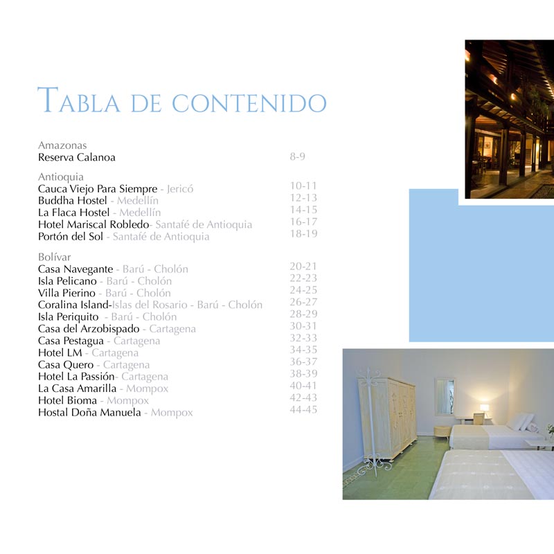 Posadas tabla de contenido 